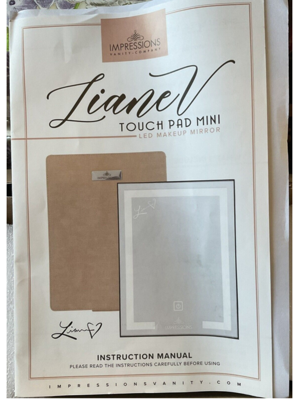Liane V Touch Pad Mini Makeup Mirror